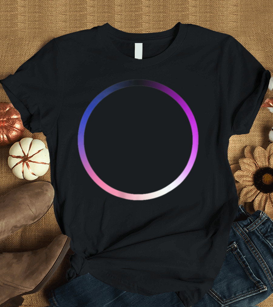 Genderfluid Pride Color Spectrum Circle T-Shirt