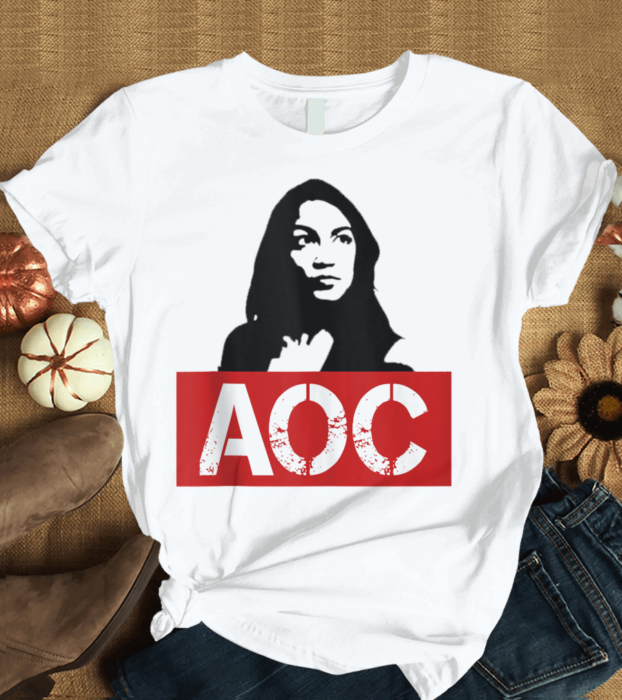 AOC Ocasio Cortez Liberal Feminist Democrat Fun T-Shirt