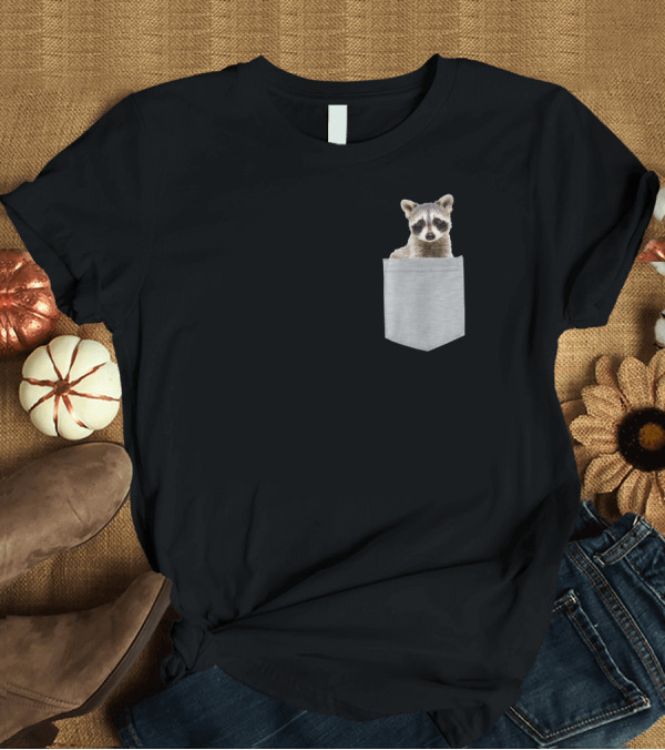 T-Shirt: Animal In Your Pocket Raccoon T-Shirt Animal In Your Pocket Raccoon T-Shirt