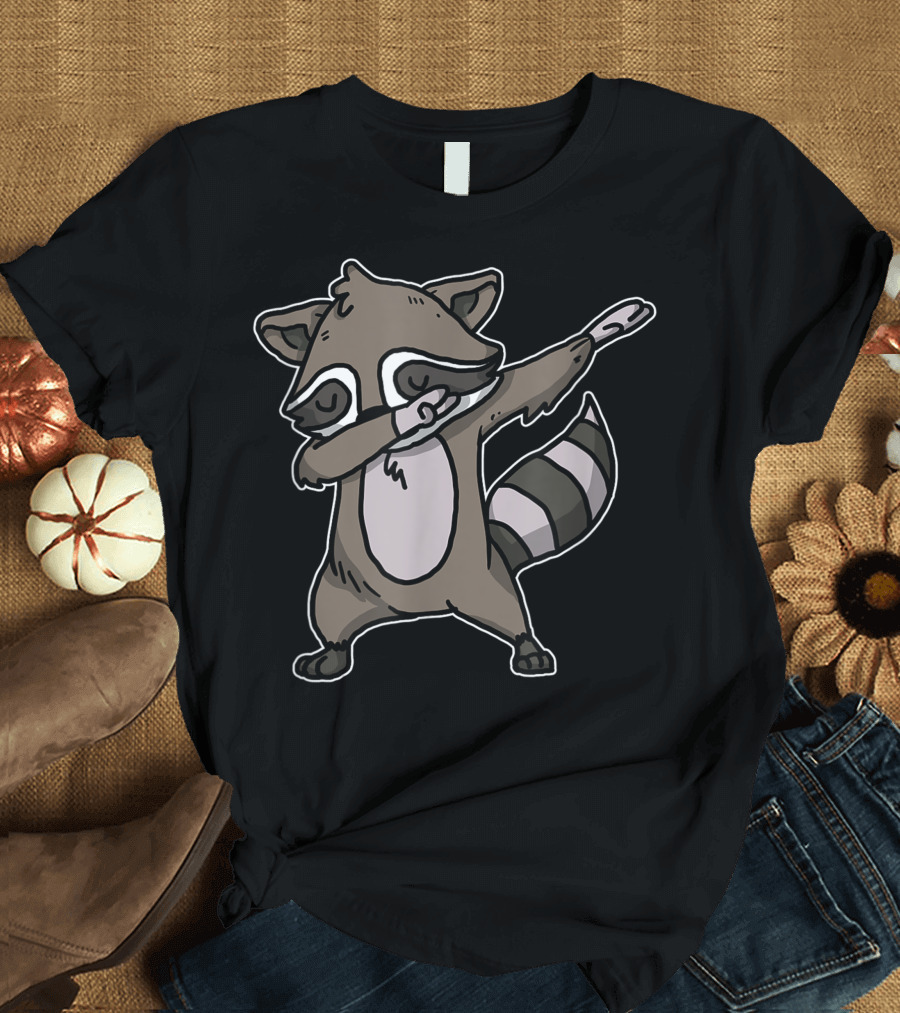 Dabbing Raccoon Dab Dance Trash Panda Lover Iconic Pose T-Shirt