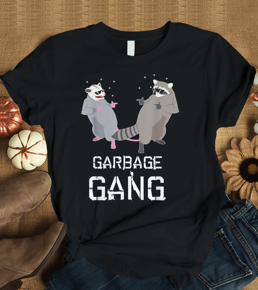 Garbage Gang Opossum and Raccoon Duo T-Shirt