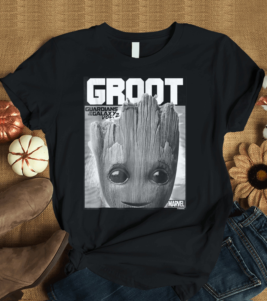 Groot Guardians of the Galaxy Vol 2 Marvel Close Up T-Shirt