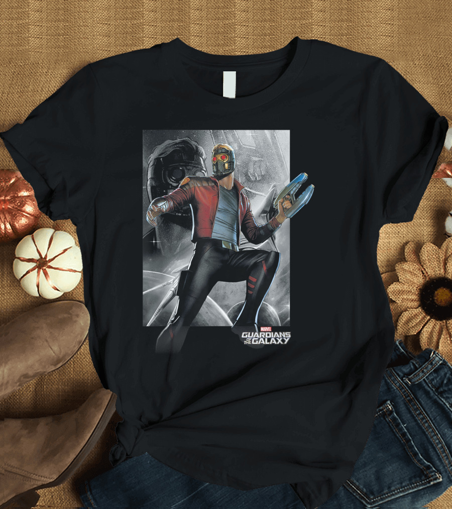 Marvel Guardians of the Galaxy Star Lord Mask T-Shirt