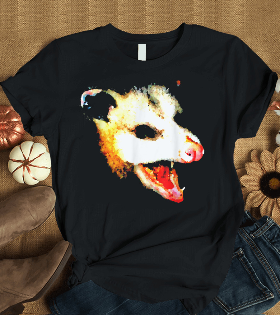 Possum Face Bold Vibrant Animal Artistry T-Shirt