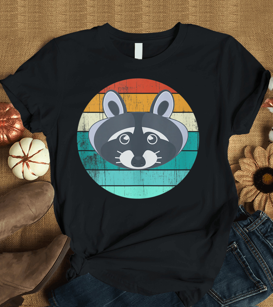 Vintage Comic Raccoon Animal Love T-Shirt