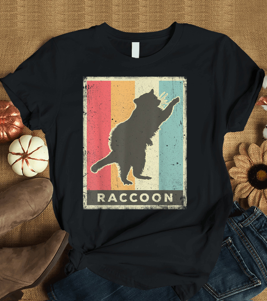 Raccoon Vintage Animal Lover T-Shirt