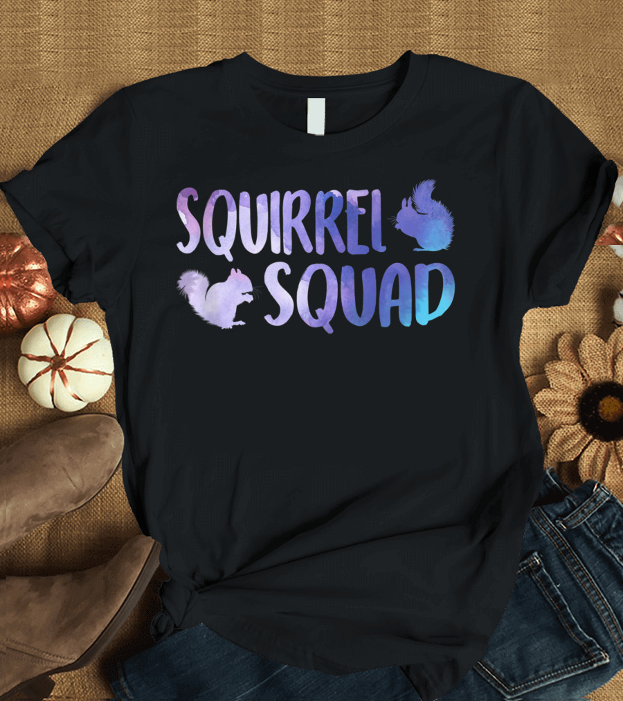 Squirrel Squad Woodland Critter Animal Nature T-Shirt