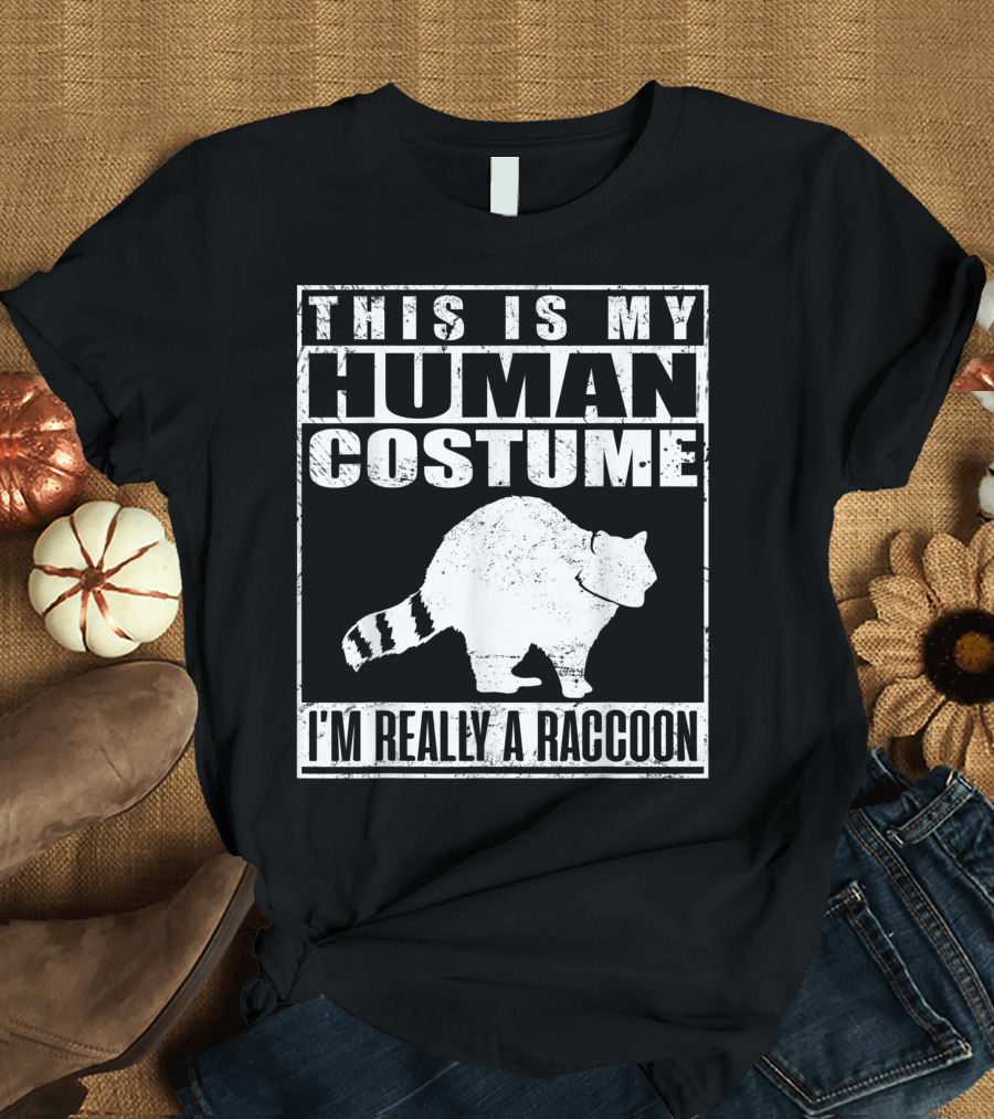This Is My Human Costume I'm Really a Raccoon This Is My Human Costume I'm Really a Raccoon T-Shirt