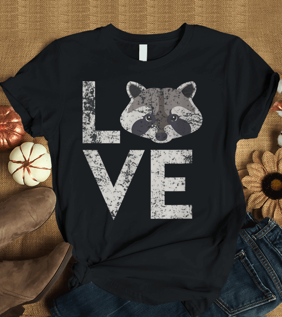 Love Trash Panda Zoo Animal Raccoon T-Shirt
