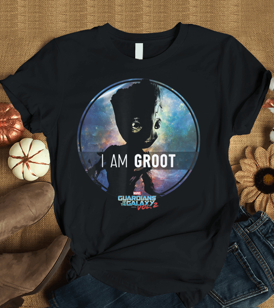 Guardians of the Galaxy Vol. 2 Marvel Groot I Am Groot Starry T-Shirt