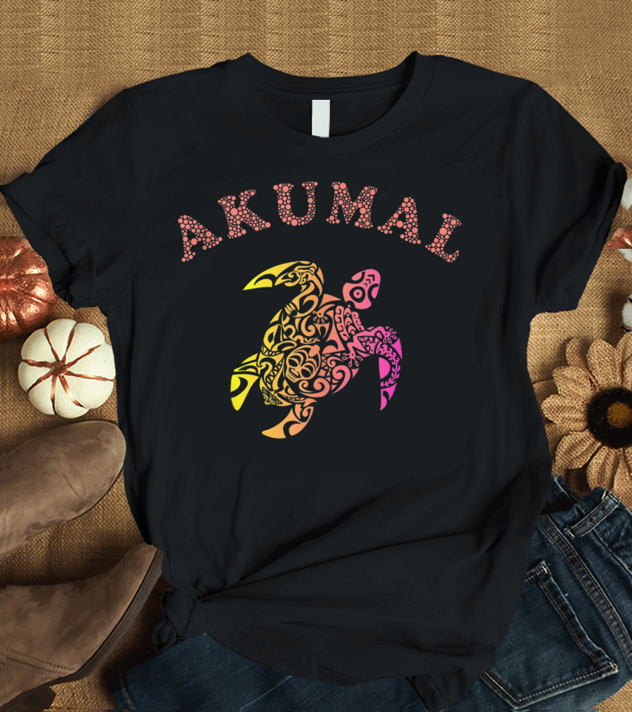 Akumal Sea Turtle Pattern Design Riviera Maya T-Shirt