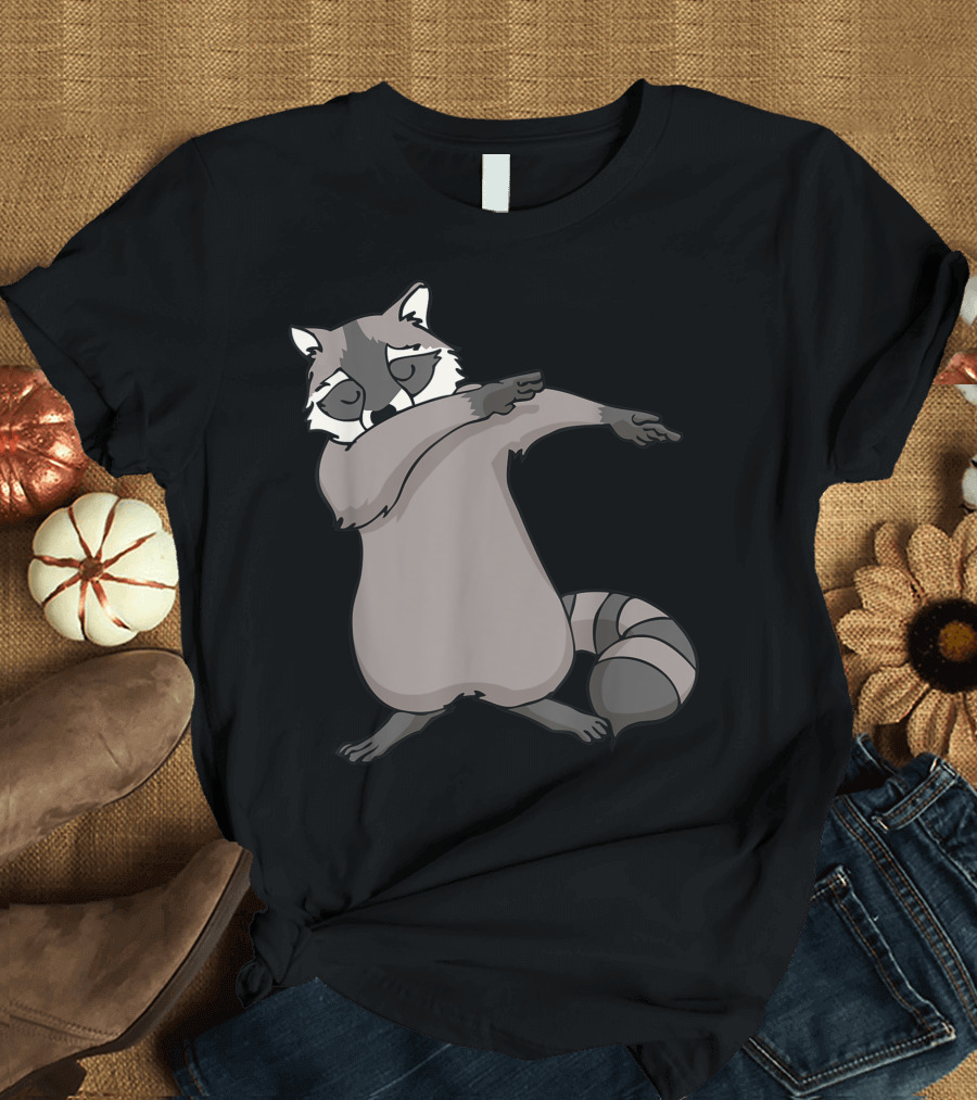 Dabbing Raccoon Animal Lover Dance T-Shirt