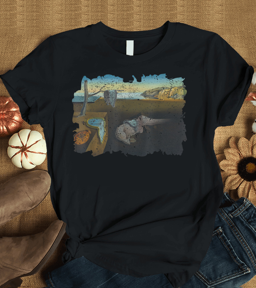 Distress Melting Clocks The Persistence Of Memory Salvador Dalí T-Shirt