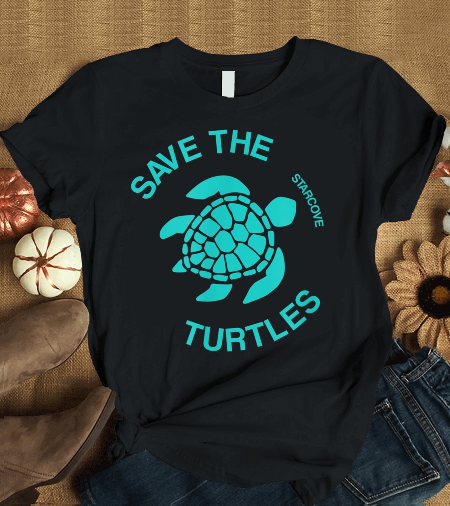 Save The Turtles VSCO Sea Ocean Beach Lover Aesthetic Starcove T-Shirt