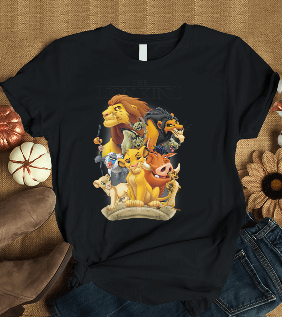 Lion King Pride Land Simba Timon Pumbaa Scar Nala Rafiki Characters T-Shirt