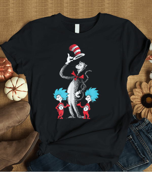 T-Shirt: Dr Seuss The Cat And Things Thing 1 Thing 2 Hi T-Shirt Dr Seuss The Cat And Things Thing 1 Thing 2 Hi T-Shirt
