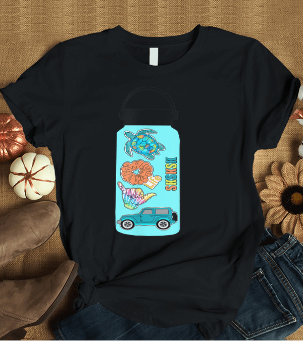 T-Shirt: Sksksk Save The Sea Turtles Shaka Sign Scrunchie Tie Dye Life Jeep T-Shirt Sksksk Save The Sea Turtles Shaka Sign Scrunchie Tie Dye Life Jeep T-Shirt