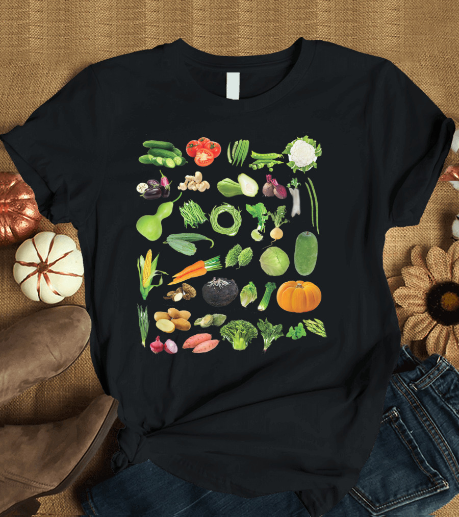 All Kind of Vegetables Veggies Salad Collage T-Shirt