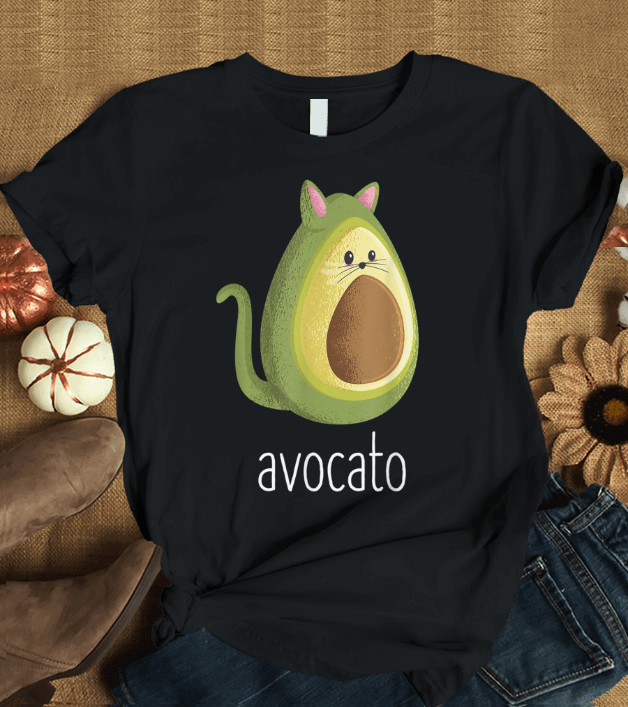 Avocato Avocado Cat For Cats Lover T-Shirt