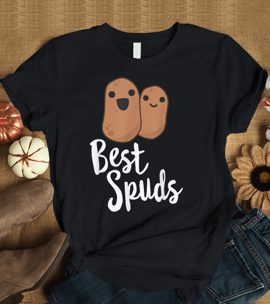 Best Spuds Potato Potatoes Vegetarian Friends Happy Cute Duo T-Shirt