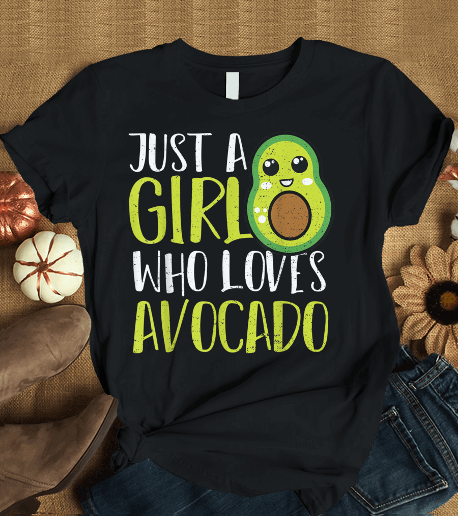 Just A Girl Who Loves Avocado Cute Guacamole T-Shirt