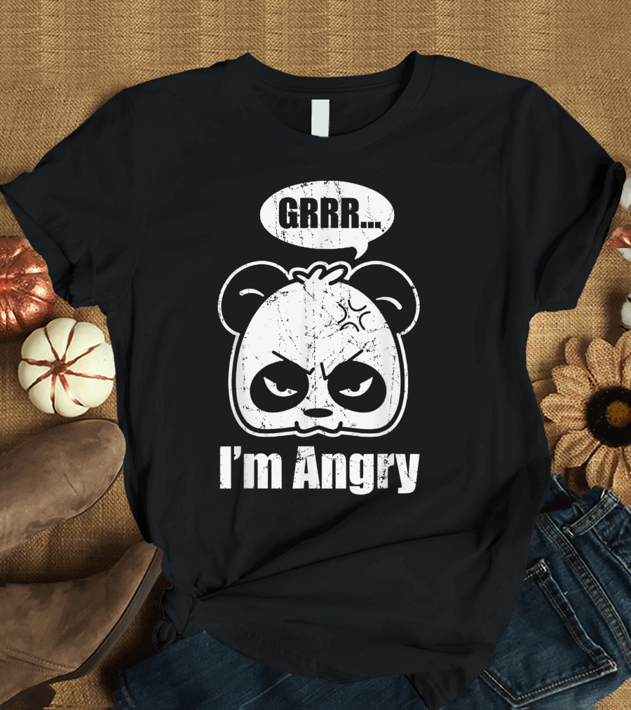 Grrr I'm Angry Cute Panda Lovers 05 T-Shirt