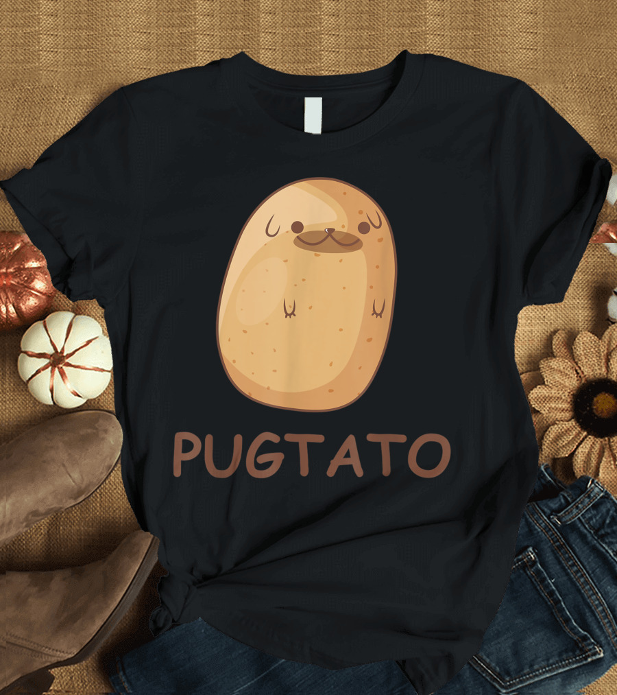 Pugtato Cute Pug Potato Dog T-Shirt