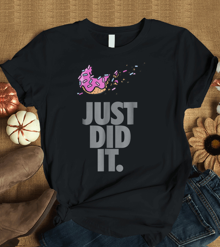 Just Did It Pink Donut Bite T-Shirt
