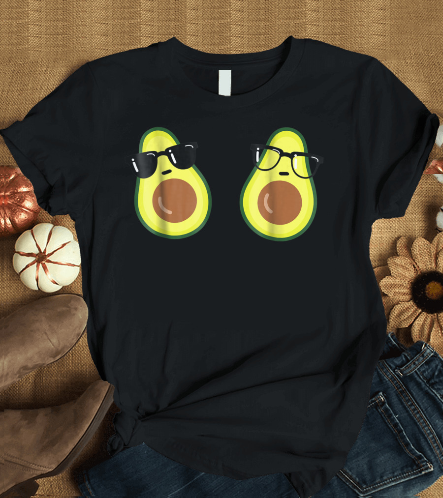 Lets Avocuddle Cool Avocado Vegan Vegetarian Holy Guacamole T-Shirt