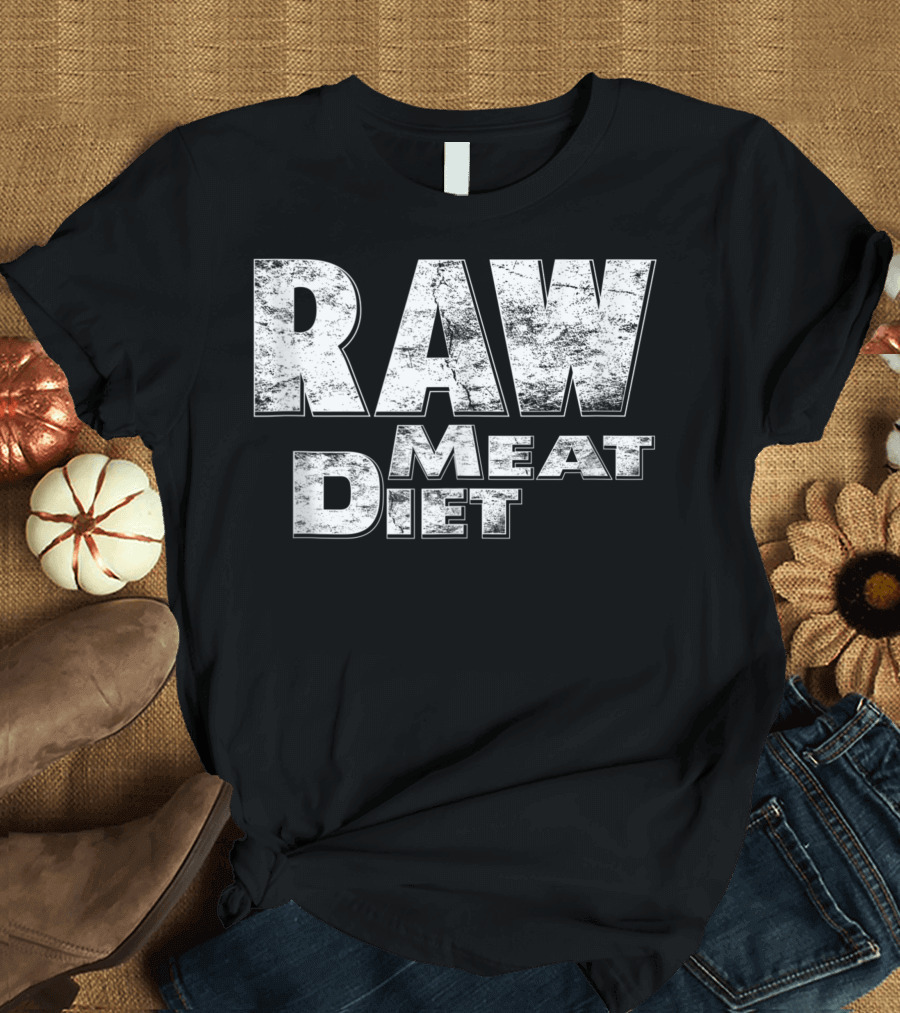 Raw Meat Diet Carnivore Beef Love Anti Vegan T-Shirt