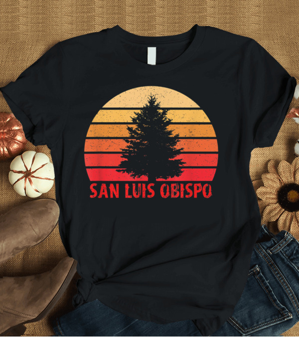 T-Shirt: San Luis Obispo California Sunset Silhouette Slo Nor Cal T-Shirt San Luis Obispo California Sunset Silhouette Slo Nor Cal T-Shirt