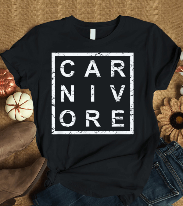 T-Shirt: Carnivore Bold Minimalist Lettering T-Shirt Carnivore Bold Minimalist Lettering T-Shirt