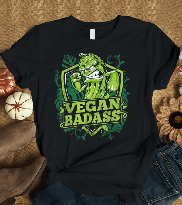 T-Shirt: Vegan Badass Powerhouse Cucumber Fitness Bodybuilding Beast T-Shirt Vegan Badass Powerhouse Cucumber Fitness Bodybuilding Beast T-Shirt