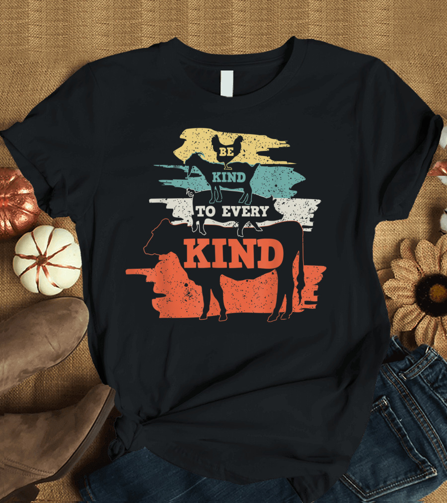 Be Kind to Every Kind Vegan Vegetarian Anti Meat T-Shirt