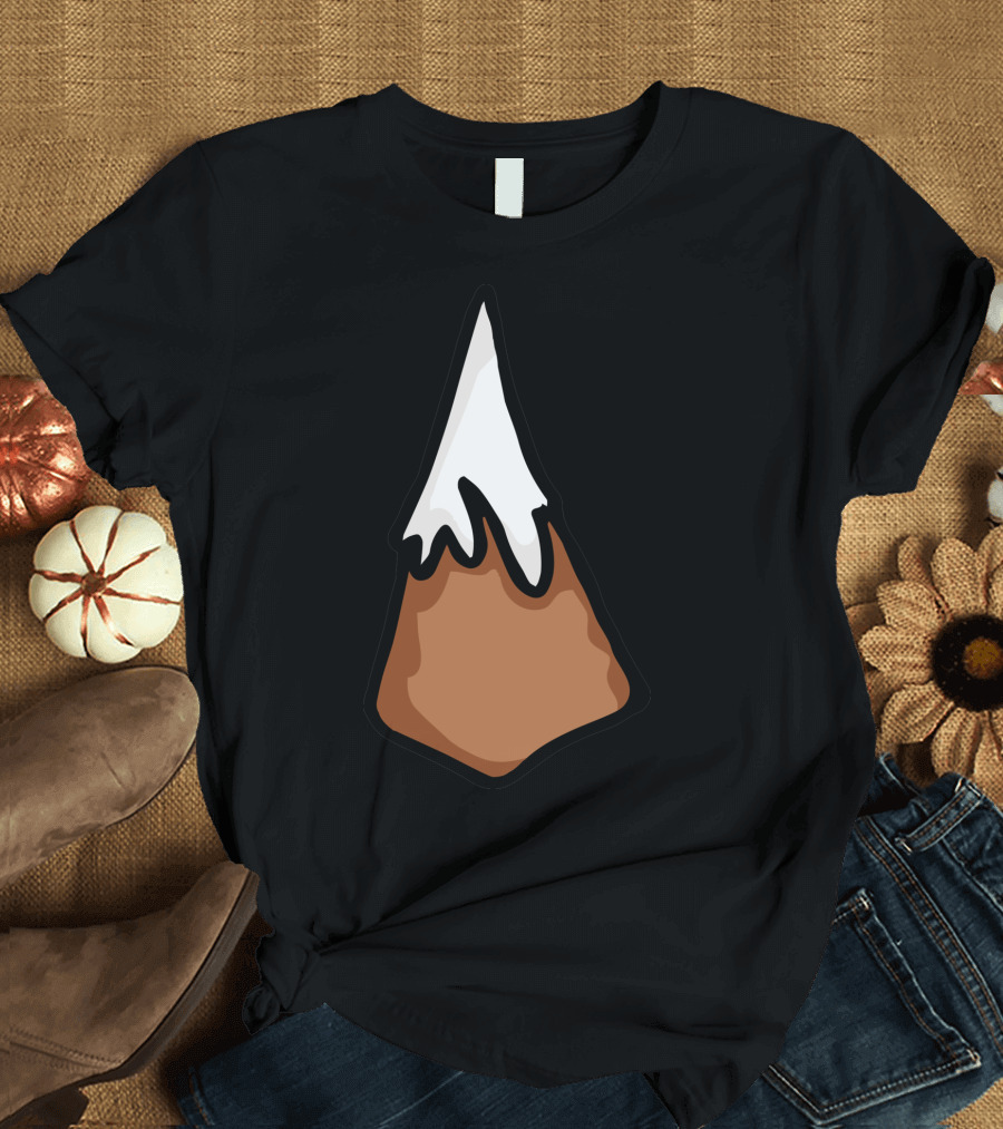 SNOW CAP Mountain Apex Iconic Snow-Topped Peak T-Shirt