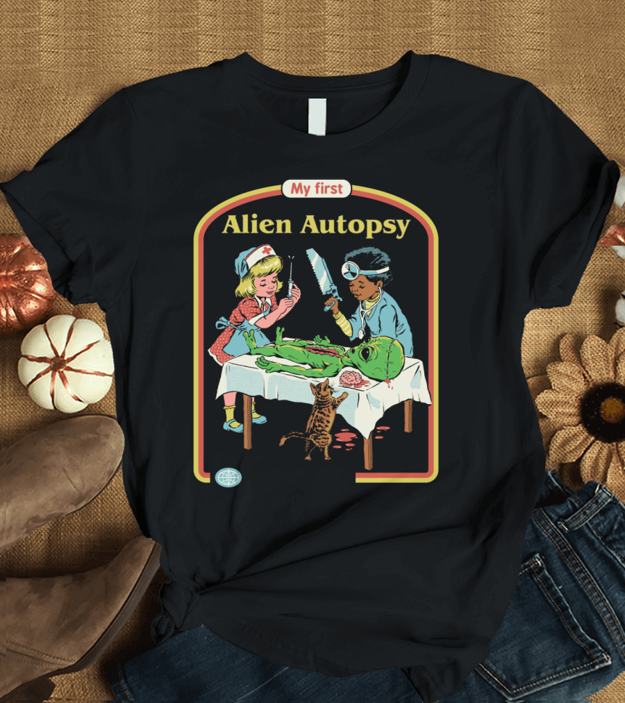 My First Alien Autopsy Activities for Children Retro T-Shirt