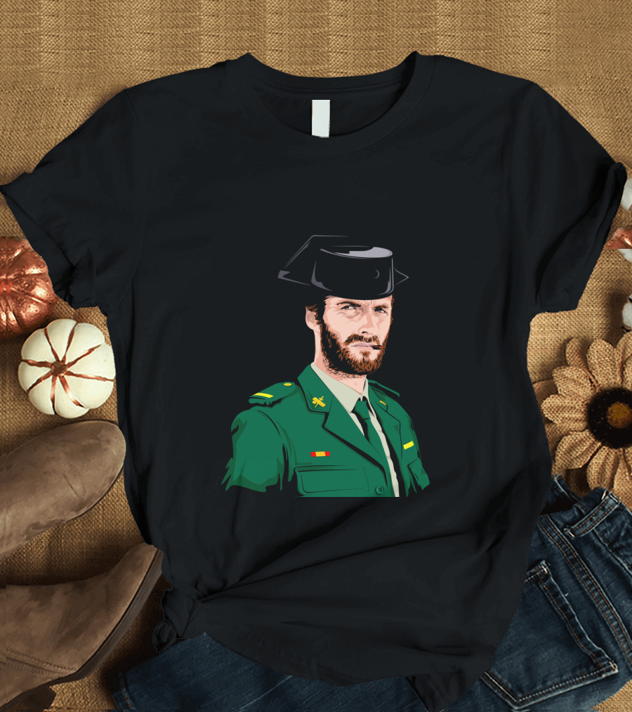 Paella Western Guardia Civil Uniform with Black Hat T-Shirt
