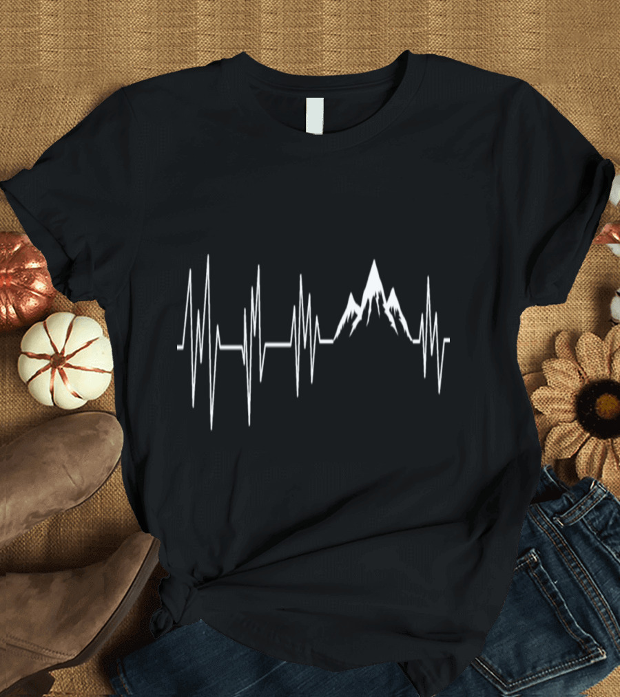 Heartbeat Peaks in the Mountains T-Shirt