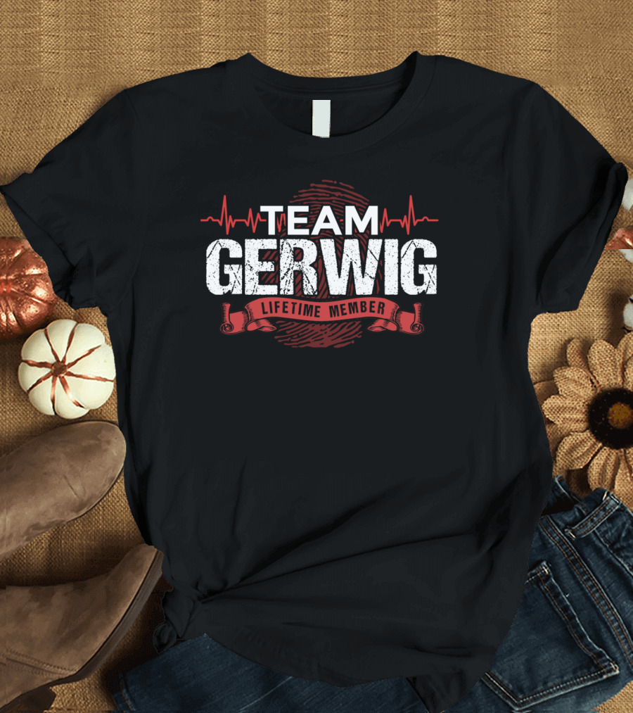 Team Gerwig Lifetime Member Heartbeat T-Shirt