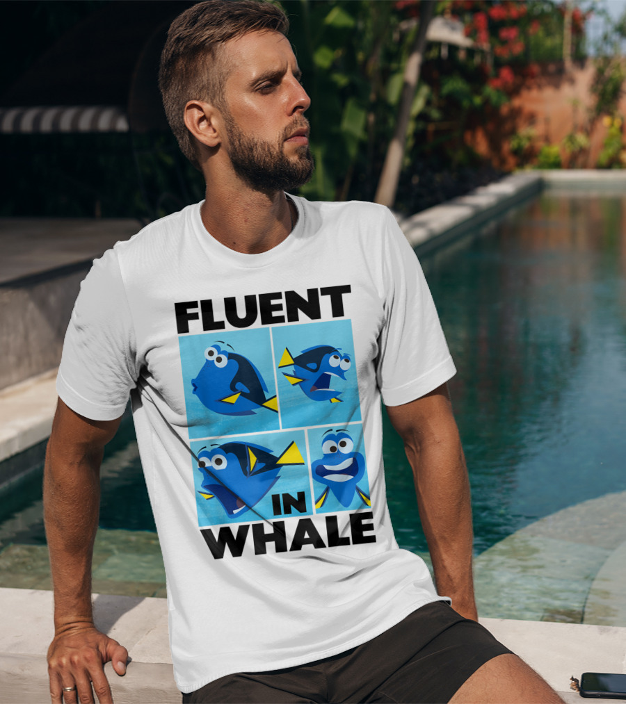 Disney Finding Dory Fluent In Whale Dory Expressions T-Shirt