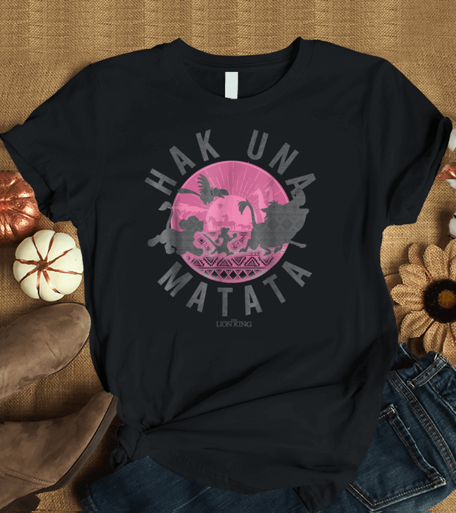 The Lion King Hakuna Matata Simba Silhouette Circle T-Shirt