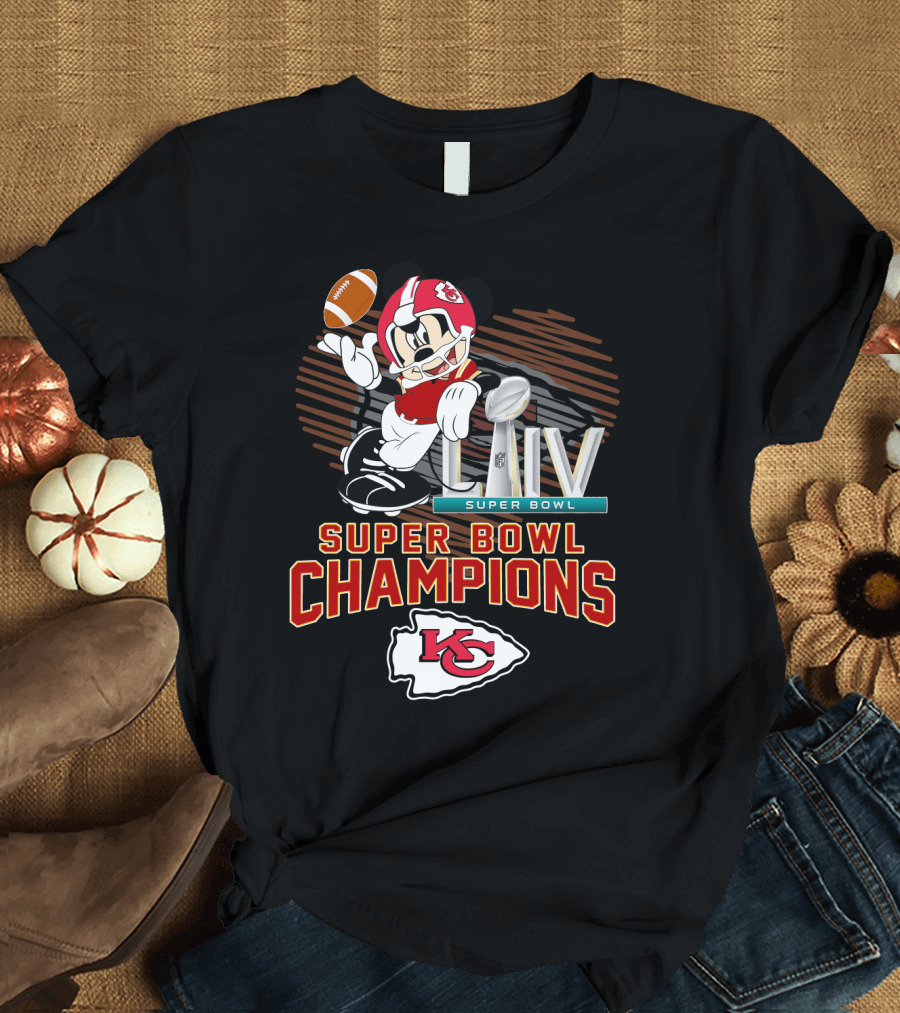 SUPER BOWL LIV CHAMPIONS KANSAS CITY MICKEY MOUSE T-Shirt