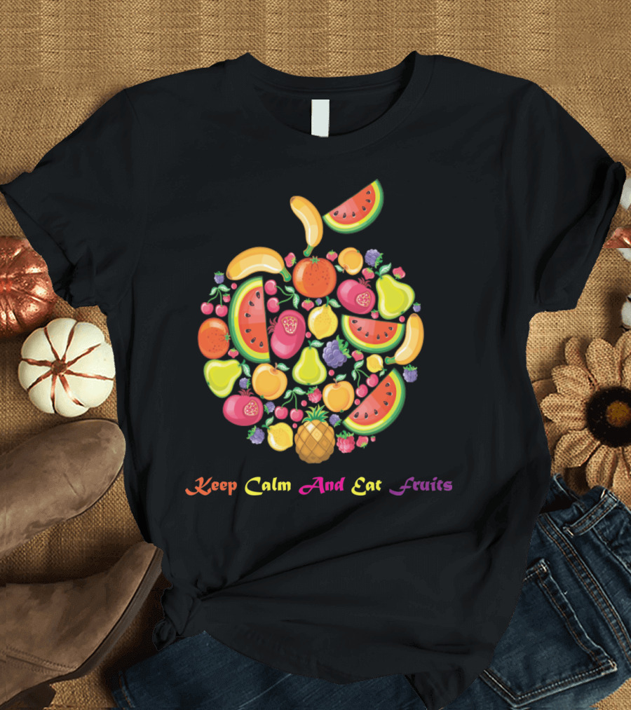 Stay Calm and Enjoy Delicious Fruits Collection T-Shirt