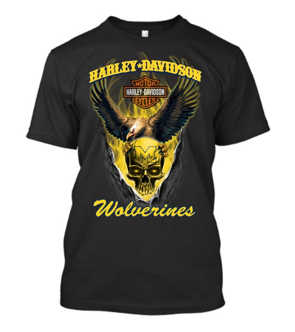 Harley Davidson Wolverines Motor Cycles T-Shirt