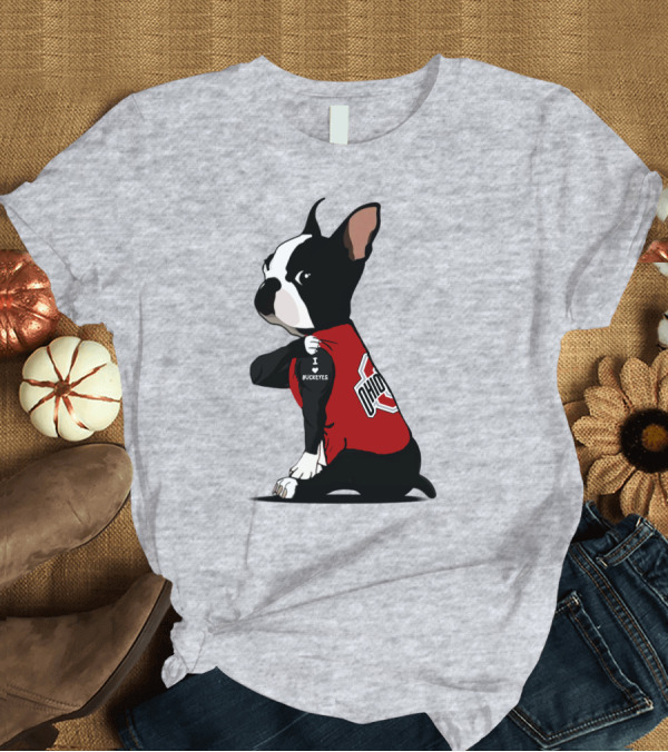 T-Shirt: Ohio State Buckeyes Bulldog I Love Buckeyes T-Shirt Ohio State Buckeyes Bulldog I Love Buckeyes T-Shirt