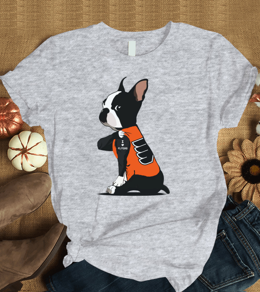 Philadelphia Flyers Bulldog I Love Flyers T-Shirt