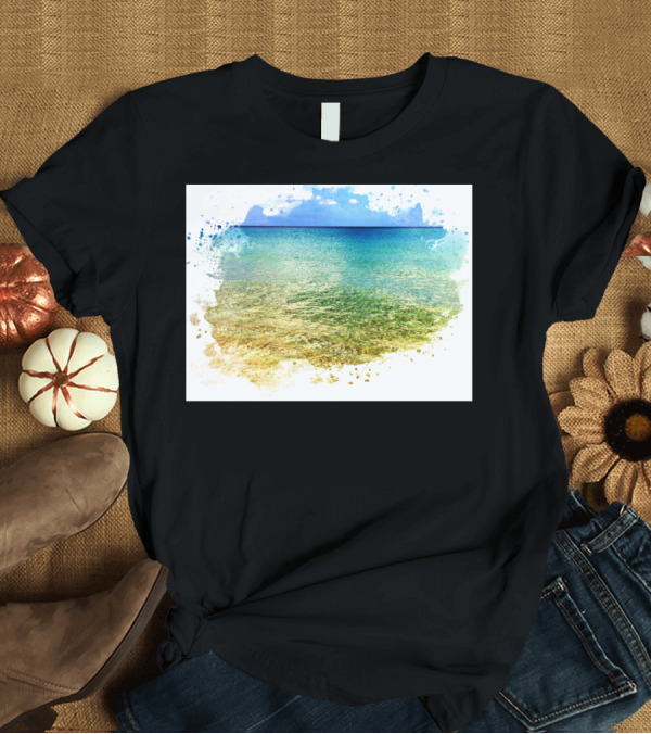 T-Shirt: Lake Worth Beach Ocean Waves Scenic View T-Shirt Lake Worth Beach Ocean Waves Scenic View T-Shirt