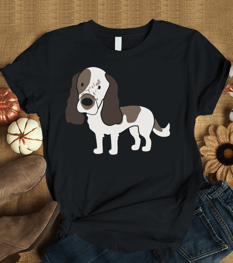 Luna the English Springer Spaniel Cartoon T-Shirt