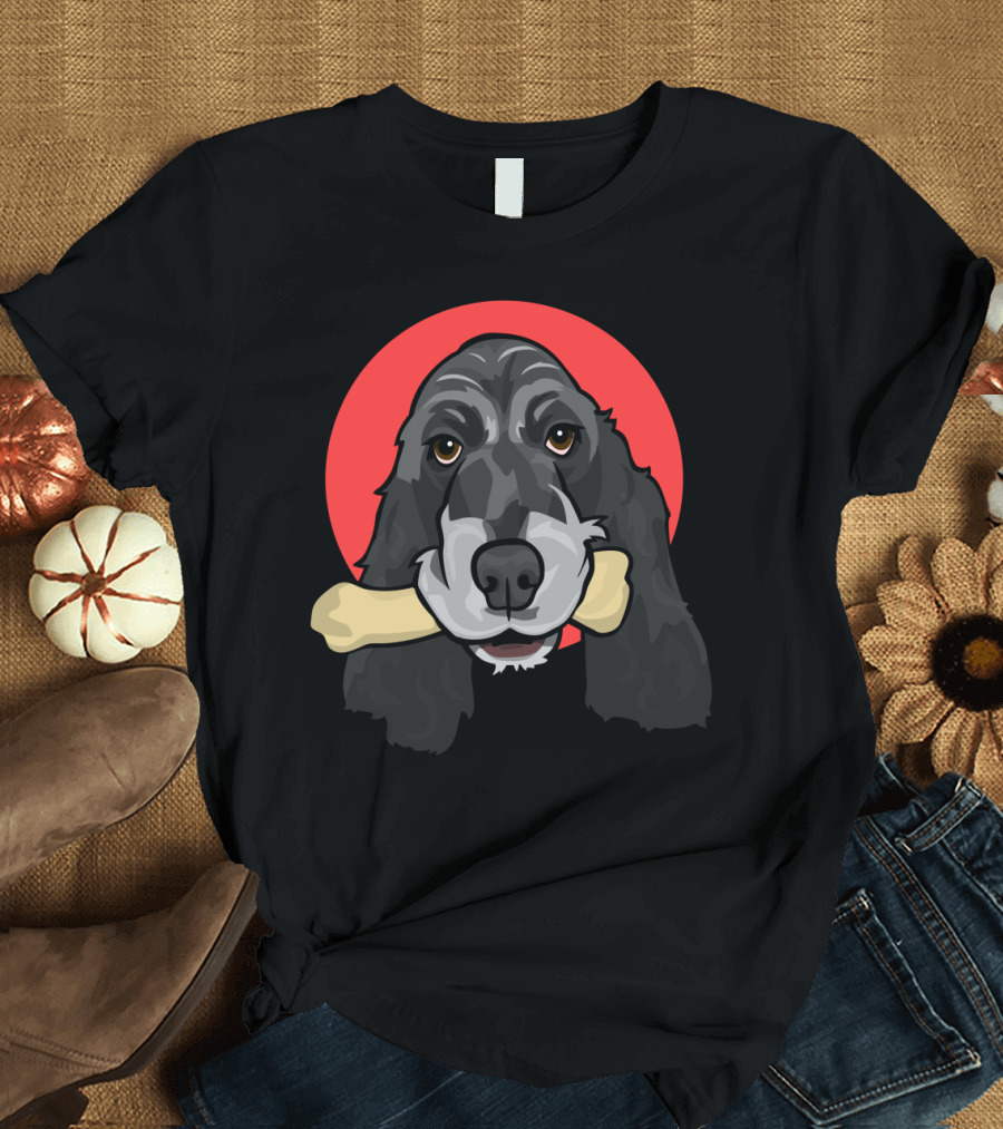 Cocker Spaniel with Bone T-Shirt