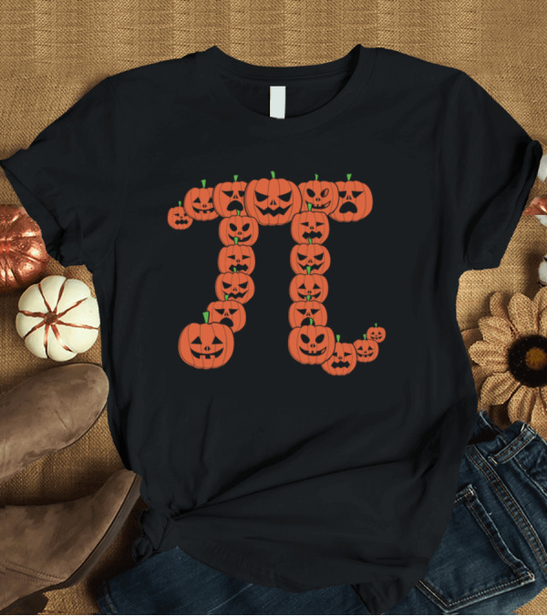 T-Shirt: Pumpkin Pi Funny Halloween Math Jack-o'-Lanterns T-Shirt Pumpkin Pi Funny Halloween Math Jack-o'-Lanterns T-Shirt